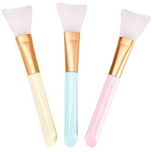Máscara Cepillo, Juego con 3 máscaras Beauty Tool suave silicona Máscaras Pincel cara y loción corporal aplicador Herramientas