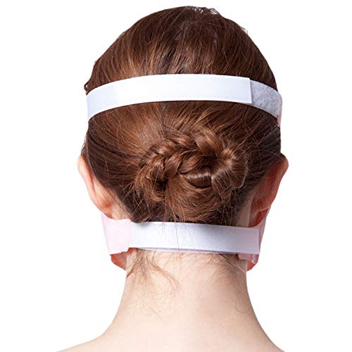 Máscara de belleza reutilizable, Winnes antiedad, cuidado de la piel, terapia de frío, máscara magnética antialérgica, mascarilla de masaje facial relajante, hidratante y rejuvenecedora, color rosa