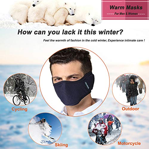 Máscara de Esquí de Media Cara con Máscara de Coca para Invierno Máscara de Polvo con Orejeras Ajustables Para Adultos para Motocicleta Ciclismo Esquí Snowboard, Senderismo Actividades al Aire Libre