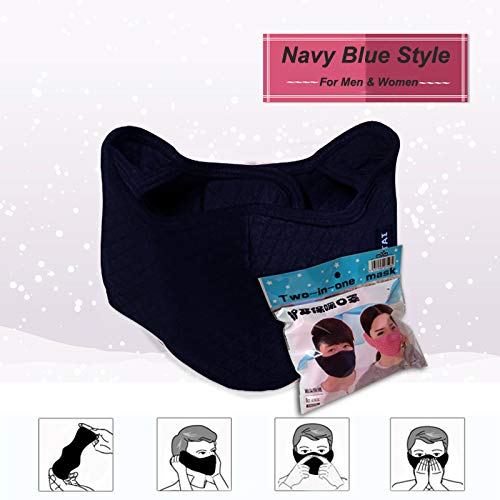 Máscara de Esquí de Media Cara con Máscara de Coca para Invierno Máscara de Polvo con Orejeras Ajustables Para Adultos para Motocicleta Ciclismo Esquí Snowboard, Senderismo Actividades al Aire Libre