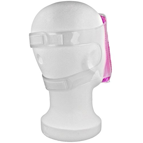 Máscara de extremo nevera con color rosa Gel de perlas y cierre de velcro Máscara migrañas compresas de frío y calor compresas de relajación compresa de frío para cara