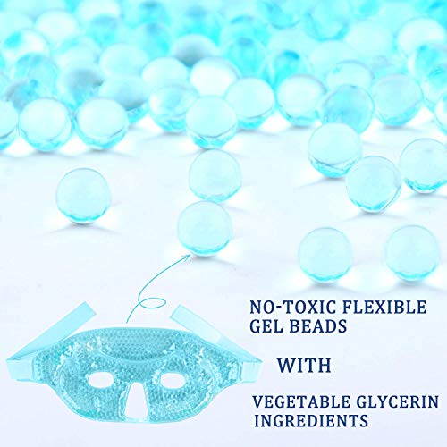 Máscara de Facial de Cuentas de Gel Fría/Caliente para Calmar Círculo Oscuro