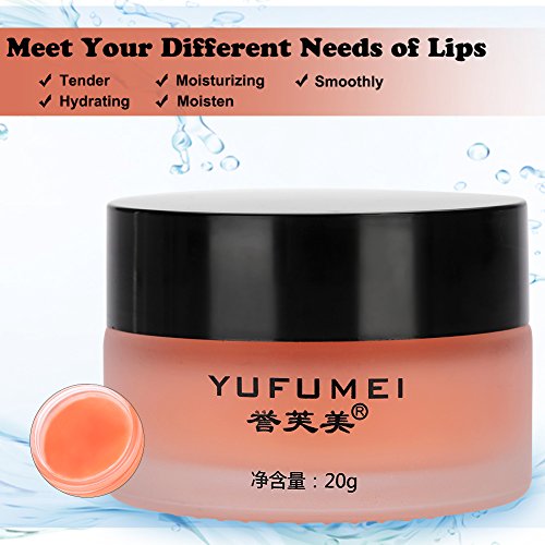 Máscara de labios Extracto de cereza natural Tratamiento de labios para dormir Hidratante Exfoliante Nutritivo Antienvejecimiento para labios regordetes y suaves