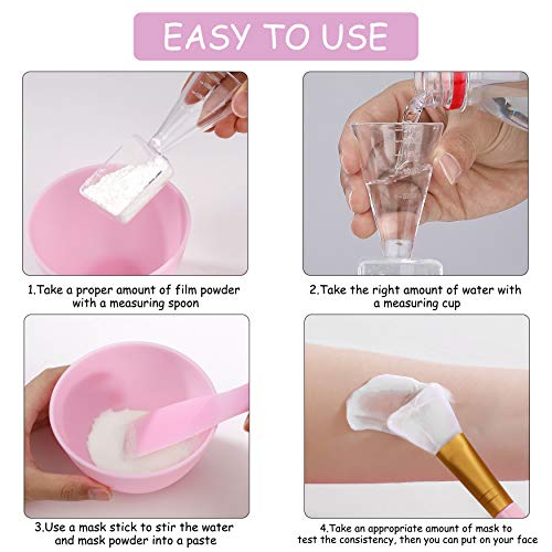 Máscara Mezcla DIY Herramientas Tazón de Mascarilla Facial de Silicona Cepillo Cuenco Espátula y Cuchara para Mujer Dama de Arcilla y Geles