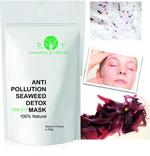 Mascarilla Antipolución Translúcida de alginatos Peel-Off 200g 100% Natural (Petalos de Flores)