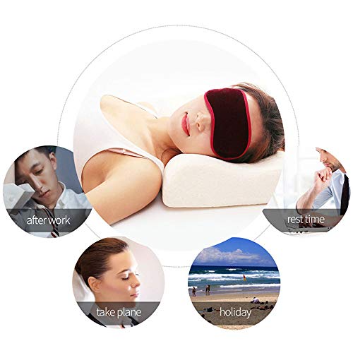 Mascarilla de sueño Masaje magnético ajustable suave y cómodo para viajes siesta, yoga, meditación bloqueo de luz 2 piezas