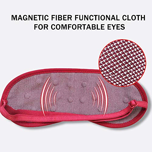 Mascarilla de sueño Masaje magnético ajustable suave y cómodo para viajes siesta, yoga, meditación bloqueo de luz 2 piezas