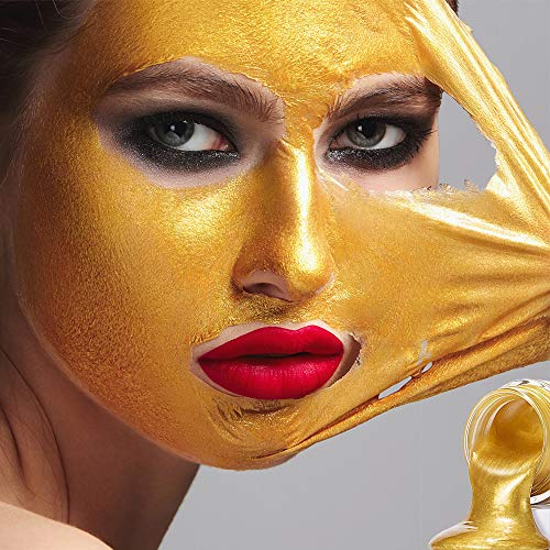 Mascarilla Exfoliante Facial y Limpiadoras, Sinicyder Mascarilla Puntos Negros, 24k Gold Facial Mask, Blackhead Remover Mask, Minimiza los Poros, Reduce las Arrugas y da una ez Radiante, 250 g