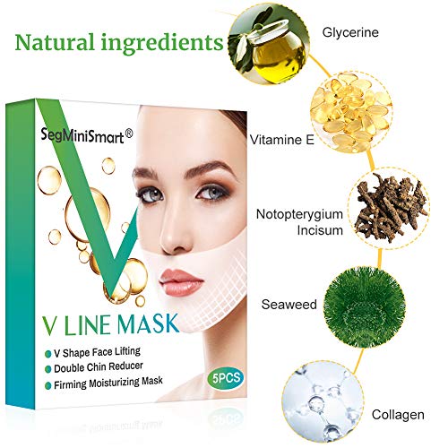 Mascarilla Papada,V Line Máscara,Facial Reafirmante Mascarilla,parche de estiramiento facial V Lifting,máscara de elevación V para levantamiento de mentón