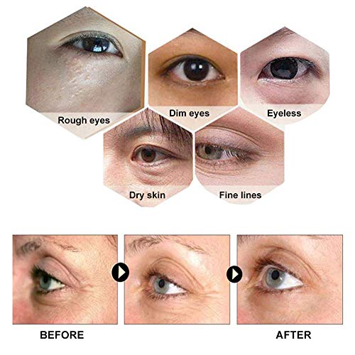 Mascarilla para los ojos, Anti edad para ojeras, Máscara para Ojos De Colágeno, Anti Arrugas, Ojos Hinchados, Quitar Bolsas y Círculos Oscuros Debajo de los Ojos, 50 Pcs