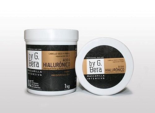 Mascarilla Profesional ACIDO HIALURONICO, HIDROQUERATINA Y ACEITE DE OLIVA. VOLUMEN