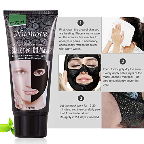 Mascarilla Puntos Negros, Mascarilla Exfoliante Facial, Negros Mascarilla, Mascarillas Exfoliantes Y Limpiadoras, Hidratar Piel, Eliminar Puntos Negros, Reduce Poros, Acne, Piel Muerta, 60ml