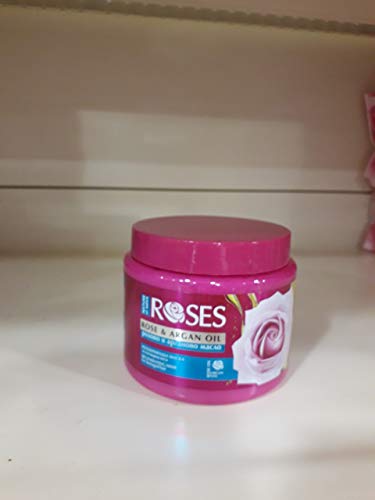 Mascarilla regeneradora para el cabello con aceite de rosas y argán.