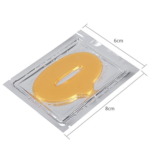 Mascarillas Colágenas de labios con Vitamina E y ácido hialurónico, hidratante y anti-envejecimiento para mantener los labios regordetes y hermosos (50 piezas)