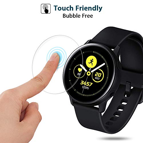 MASCHERI Protector de Pantalla para Samsung Galaxy Watch Active 2 (40mm) / Samsung Galaxy Watch Active, [6-Unidades] Humedecido Instalacion [Anti-Bubble] HD Flexible Film para Samsung Watch Active