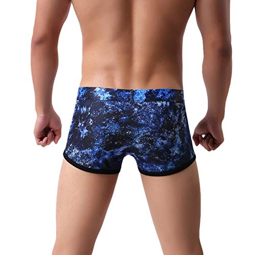 Masculino Transpirable Bragas Hombre de la Manera de la Ropa Interior de la impresión Atractiva Pantalones cómodos Hombres Calzoncillos, E Rojas, L