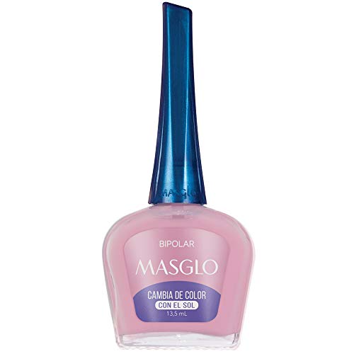 Masglo Esmalte de uñas Fotocromático, color BIPOLAR 13,5 mL - Cambia de color con el sol