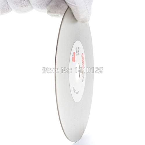 Maslin Disco de pulido de diamante fino de 4 pulgadas grano 1000, disco de regazo plano, herramientas de lapidación para afilar cuchillas de diamante