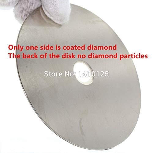 Maslin Disco de pulido de diamante fino de 4 pulgadas grano 1000, disco de regazo plano, herramientas de lapidación para afilar cuchillas de diamante