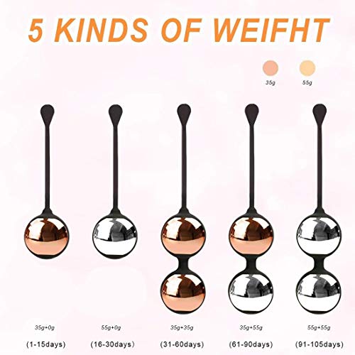 Mast weightrb exerciseatîǒn dėvic̐e conjunto de pesas for fortalecer los músculos del suelo pélvico: un médico recomendado for el control de la vejiga femenina y femenina y los entrenadores musculares