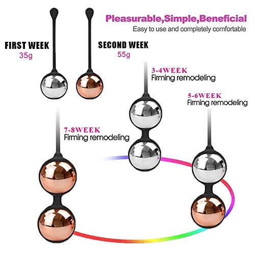 Mast weightrb exerciseatîǒn dėvic̐e conjunto de pesas for fortalecer los músculos del suelo pélvico: un médico recomendado for el control de la vejiga femenina y femenina y los entrenadores musculares