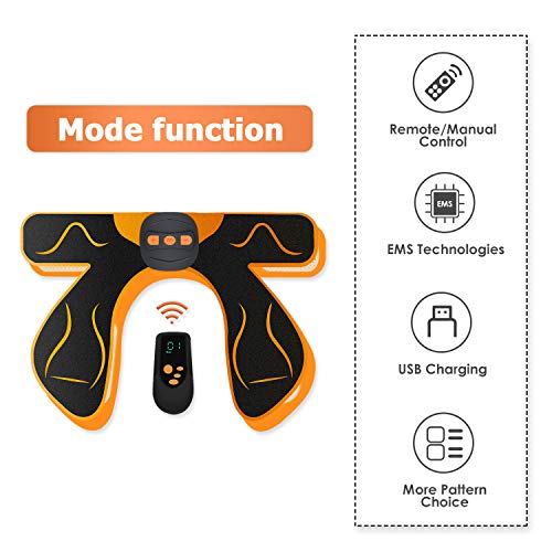 MATEHOM Hips Trainer Electroestimulador Muscular,Gluteos Estimulador de Glúteos Herramientas Nalgas HipTrainer para la Cadera Mujer USB Recargable