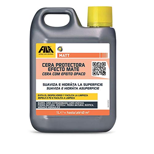 Matt, Cera Protectora Con Efecto Natural Mate Ideal Para Barro Gres Extrusionado Piedra Y Terrazo No Pulidos Toba Resina, 1L