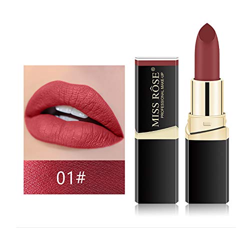 Matte Lipsticks Set(4PCS/Set), Nude Moisturizer Smooth Lip Stick, Waterproof Long Lasting Lipsticks