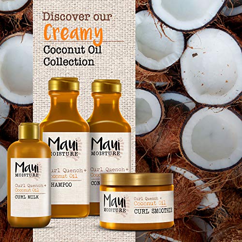 Maui Moisture, Acondicionador de Aceite de Coco para pelos Rizados, Define los Rizos, 385 ml
