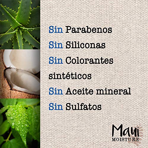 Maui Moisture, Champú Nutre e Hidrata con Leche De Coco, pelo Seco, 385 ml