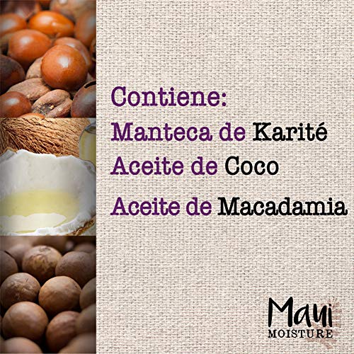 Maui Moisture, Mascarilla Revitaliza e Hidrata Manteca de Karité, pelos Secos y Dañados, 340 g