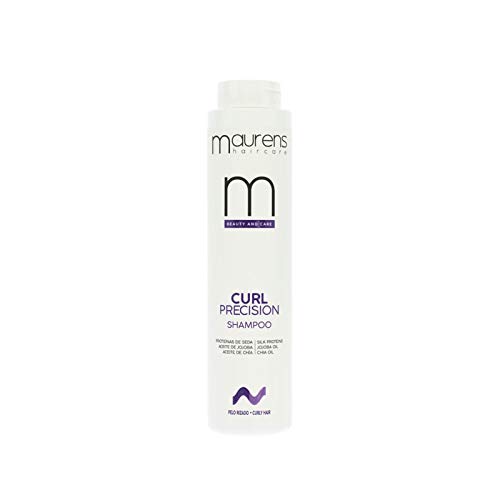 Maurens Champú Rizos Curl Precision 1000 ml con proteínas de seda, aceite de jojoba y aceite de chía