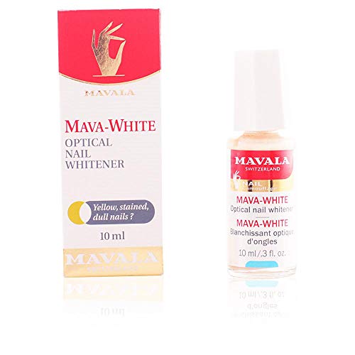 Mavala Mava-White Blanqueador Óptico de Uñas | Tratamiento para Uñas Manchadas o Amarillentas, 10 ml