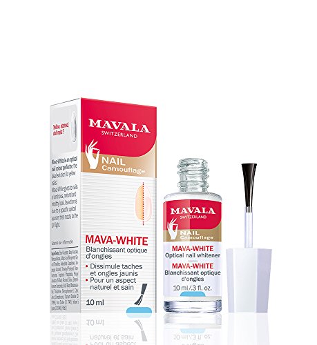 Mavala Mava-White Blanqueador Óptico de Uñas | Tratamiento para Uñas Manchadas o Amarillentas, 10 ml