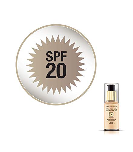 Max Facefinity All Day Flawless 3 en 1 Fundación en Nude Caliente 48 - Primer, Concealer & Foundation en un - Para un perfecto acabado mate - 1 x 30 ml