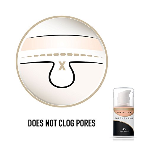 Max Factor Colour Adapt 045 Warm Almond Base de maquillaje 045 (Almendra) - 34 ml