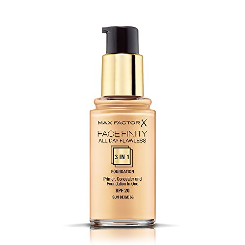 Max Factor Face Finity All Day Flawless 3 in 1 Foundation 63 Sun Beige Podkład do twarzy