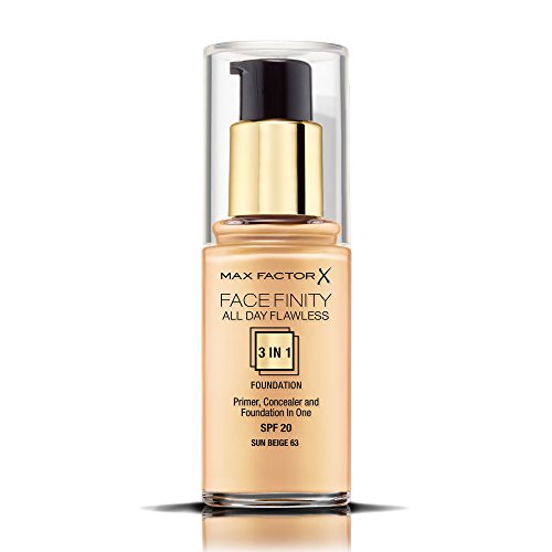 Max Factor Face Finity All Day Flawless 3 in 1 Foundation 63 Sun Beige Podkład do twarzy