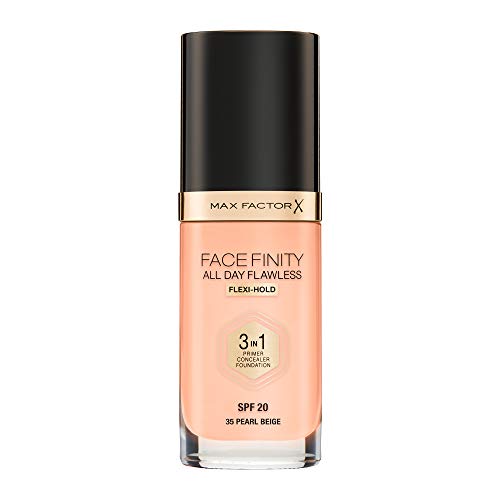 Max Factor FaceFinity 3 en 1 All Day Flawless Base de Maquillaje Tono 035 Peral - 30 ml