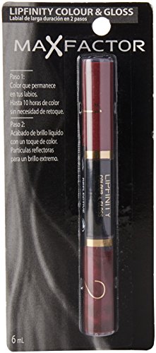 Max Factor LipFinity Colour & Gloss Lip Gloss Pintalabios Gloss 2 lados, Tono 550 Ruby, 6 ml