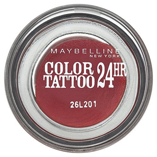 Maybelline Color Tattoo - sombra de ojos rojos - 70 granada metálico