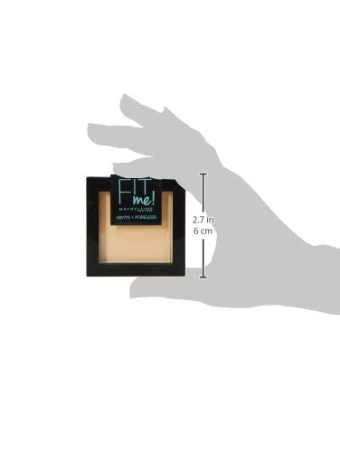 Maybelline Fit Me Matte & Poreless Polvo, 128 Nude cálido