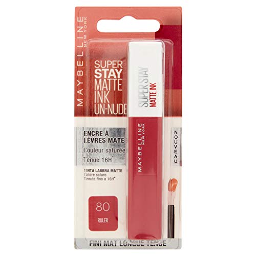Maybelline MAY SSTAY MATTE INK BLfr/it/nl 80 RULER barra de labios - Barras de labios (21 mm, 56 mm, 125 mm, 31 g)