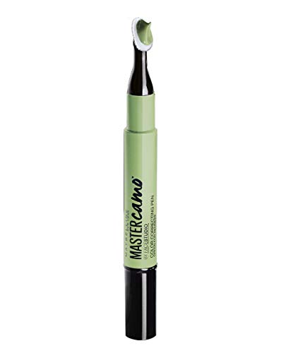 Maybelline New York Corrector Imperfecciones Master Camo Pens (Rojeces), Tono 10 Verde