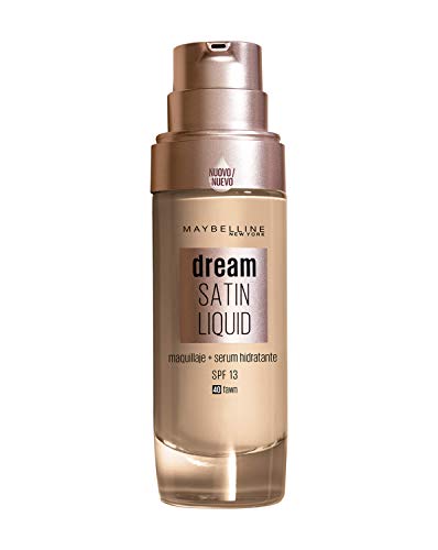 Maybelline New York Dream Radiant Liquid - Base de Maquillaje Líquida con Sérum Hidratante, Tono 040 Fawn