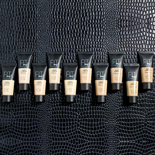 Maybelline New York - Fit Me, Base de Maquillaje Mate Afina Poros, Tono 312 Golden- 30 ml