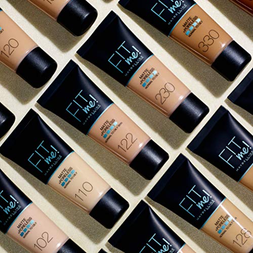 Maybelline New York Fit Me Matte Base de maquillaje, Tono: 220 Natural Beige - 42 g