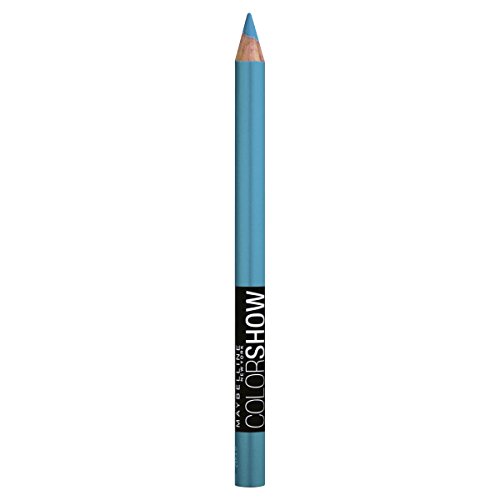 Maybelline New York - Lápiz Perfilador de Ojos Azul Turquesa Color Show, Tono 210 Turquoise Black