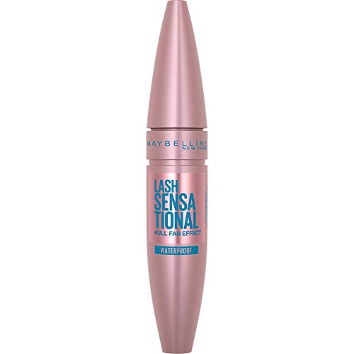 Maybelline New York - Lash Sensational, Máscara de Pestañas Waterproof, Tono Negro - 9,5 ml