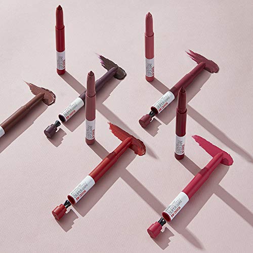 Maybelline New York - SuperStay Ink Crayon, Pintalabios Mate de Larga Duración, Tono 65 Settle For More